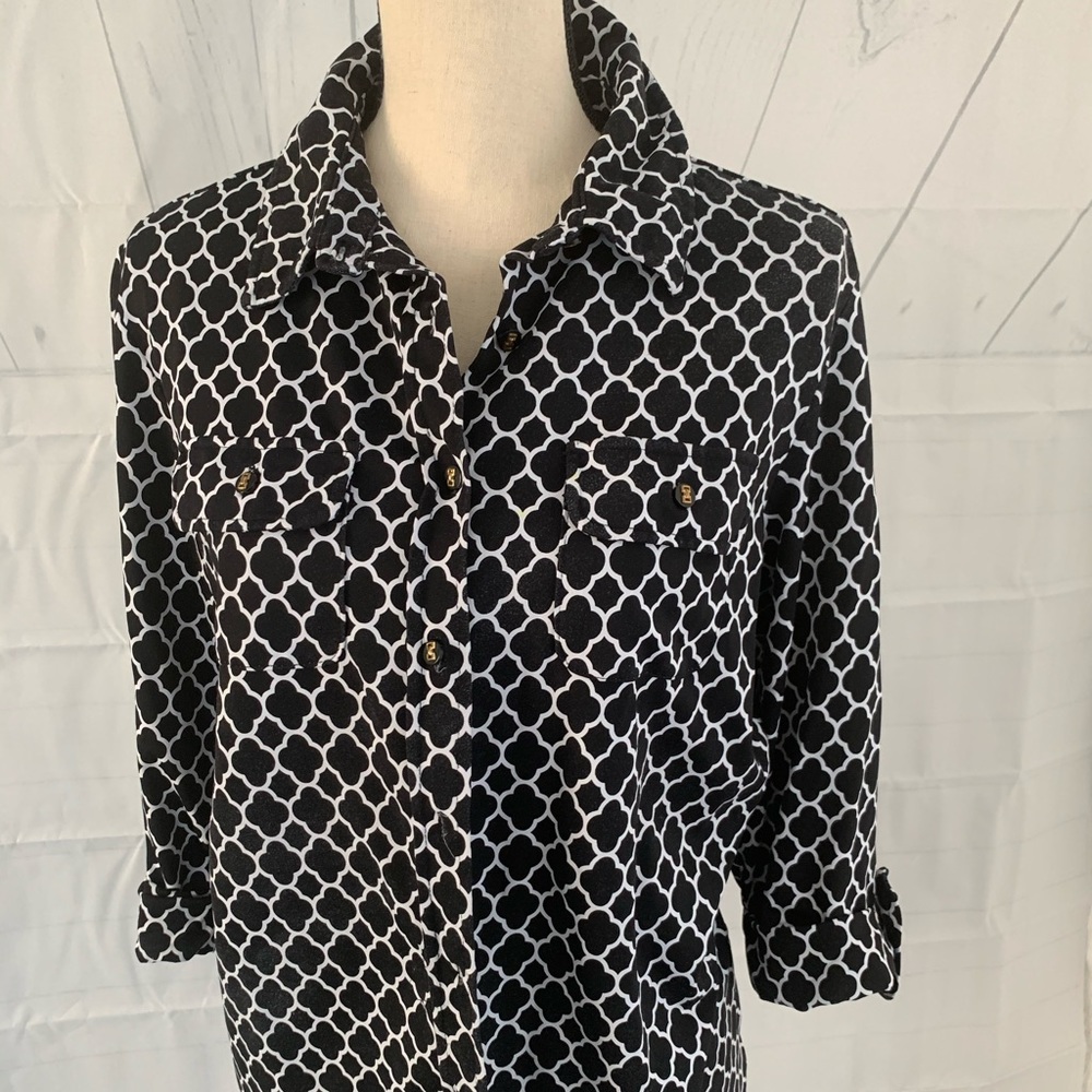 1x charted club blouse - stretch